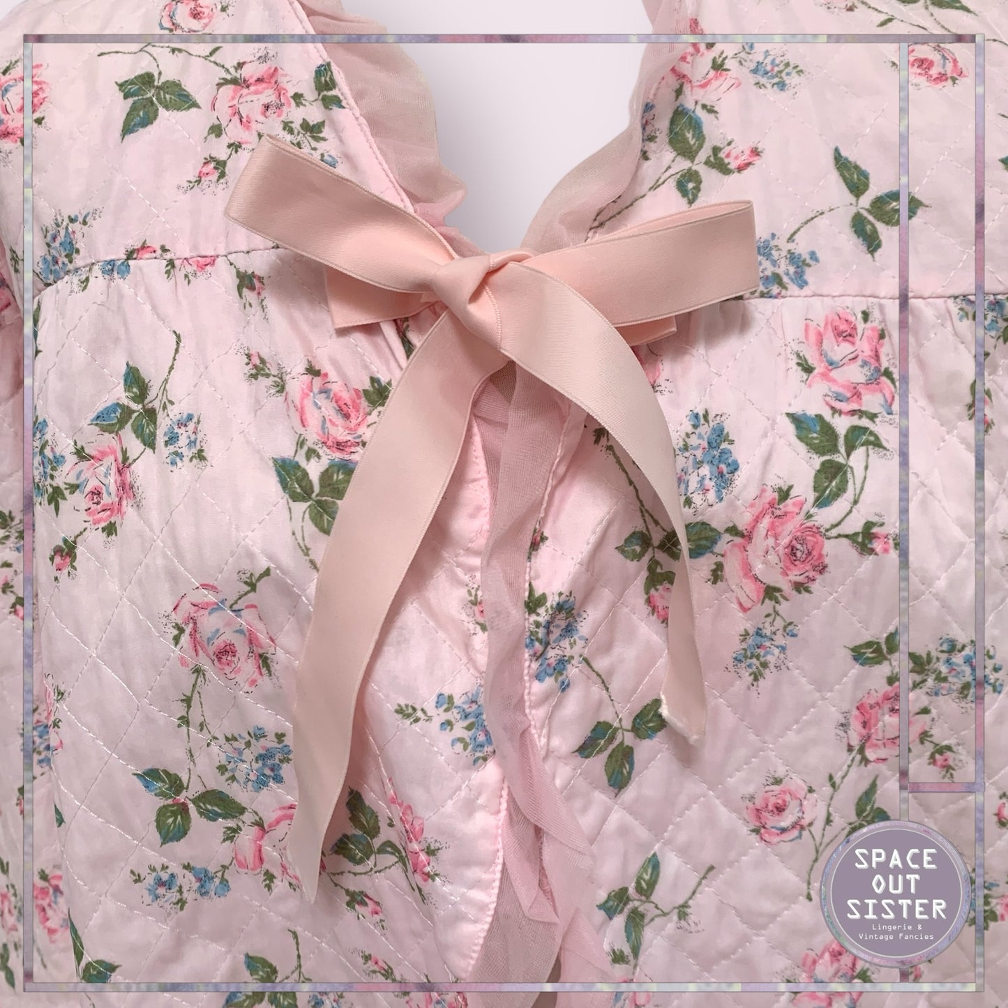 Vintage Floral Bed Jacket