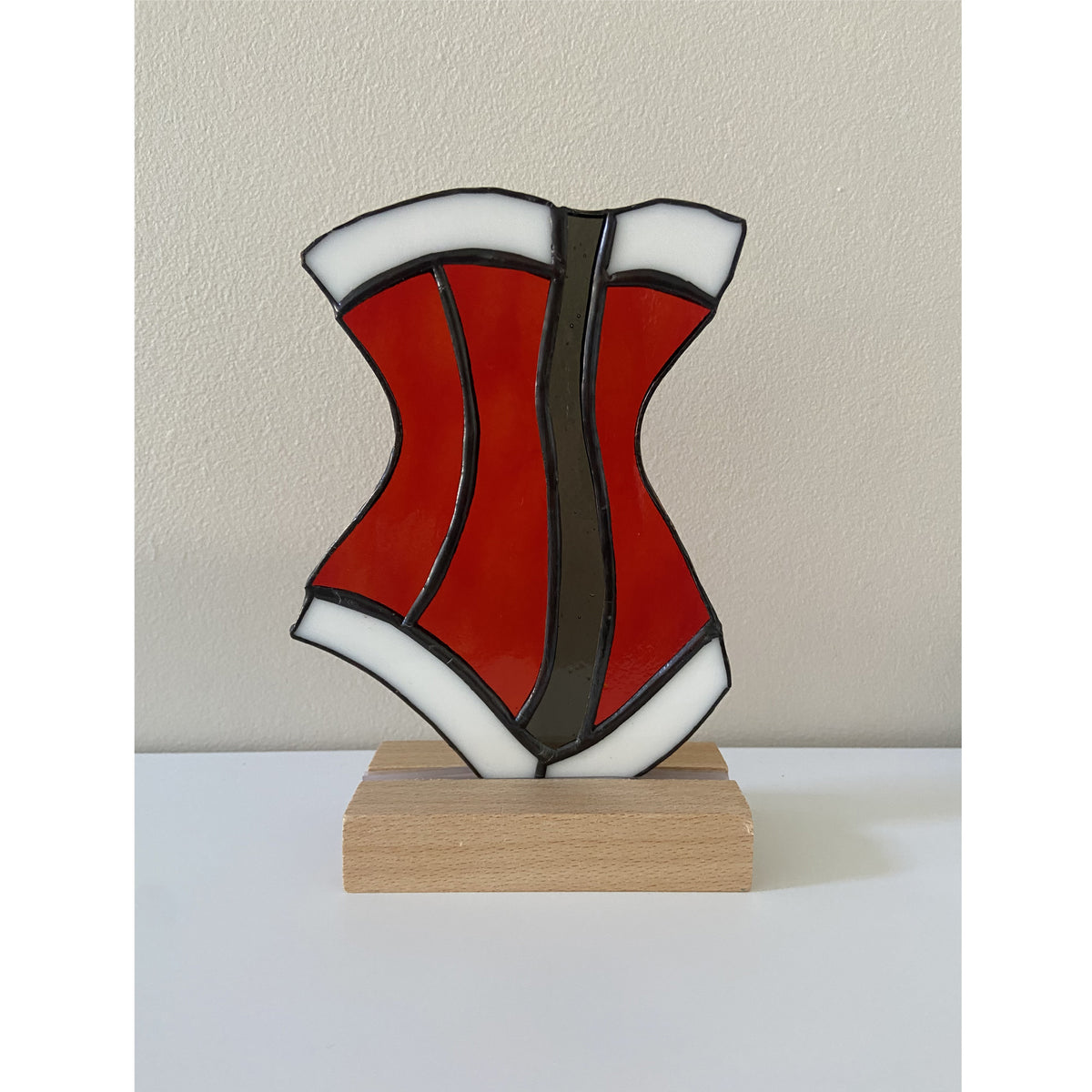 Christmas Corset by Ginger's Gorgeous Glass