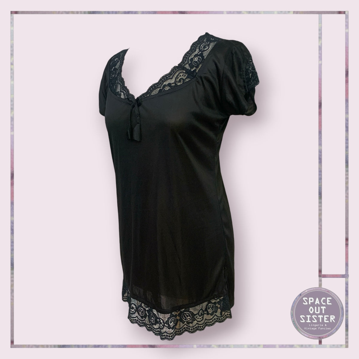 Vintage Short Kuv Nightdress