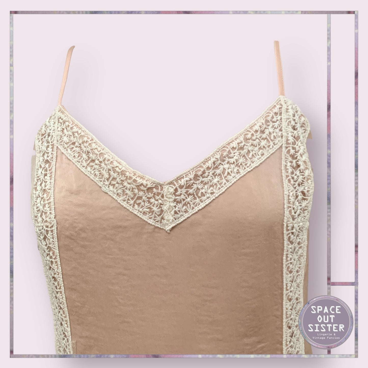 Pre-Loved Satin and Lace Dress