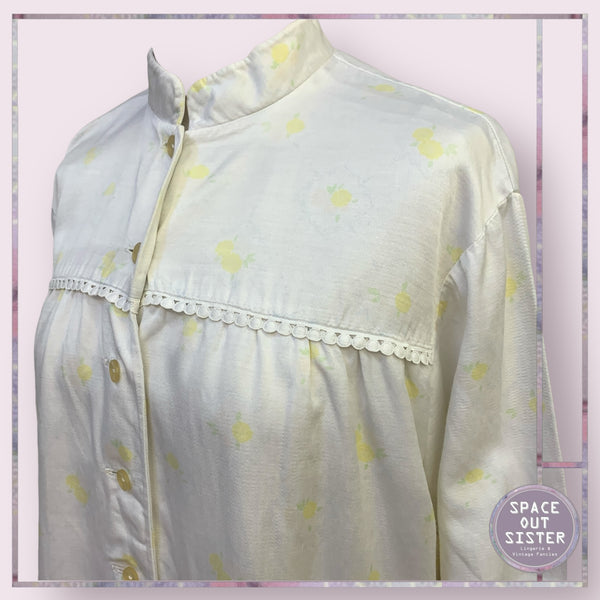 Vintage Lemon Rose Nightdress