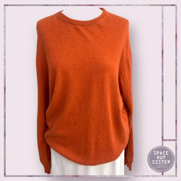 Pre-Loved Orange Just Cashmere Jumper