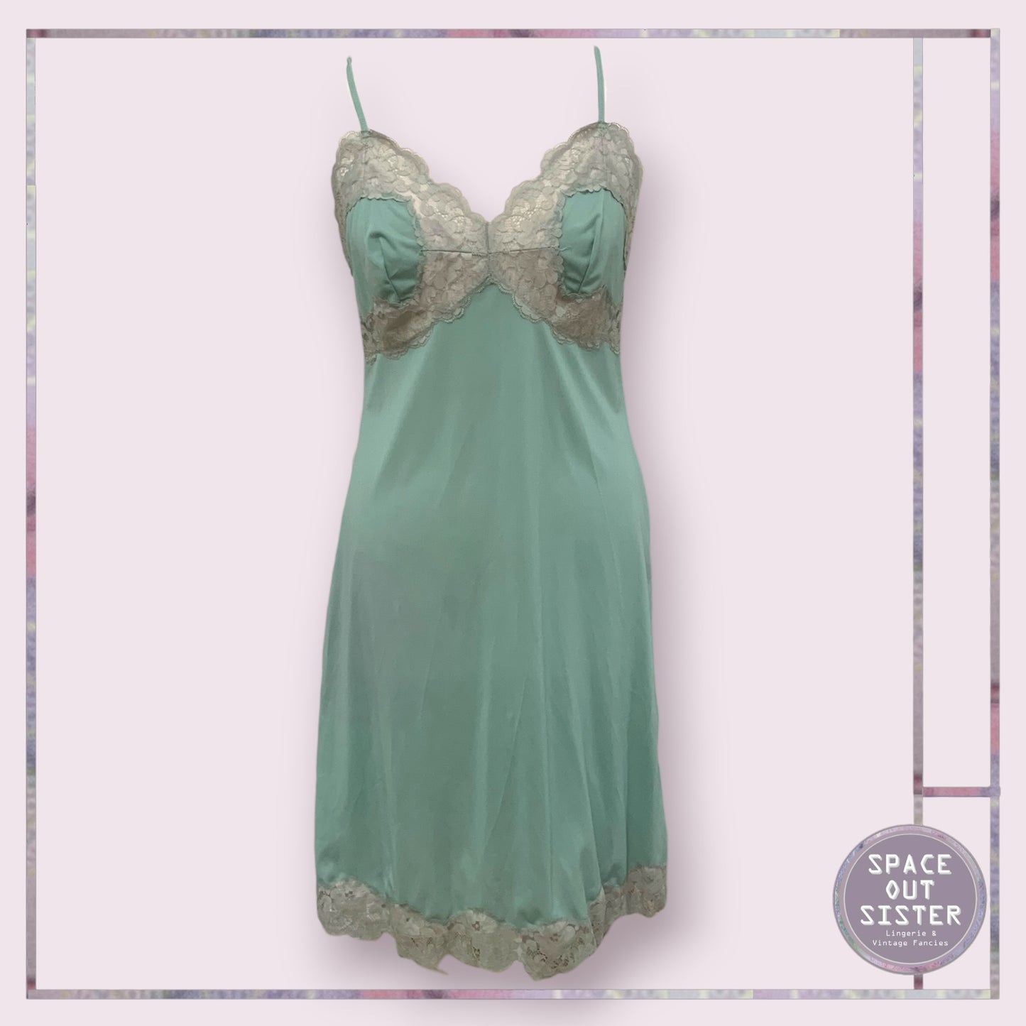 Vintage Miss Green Slip
