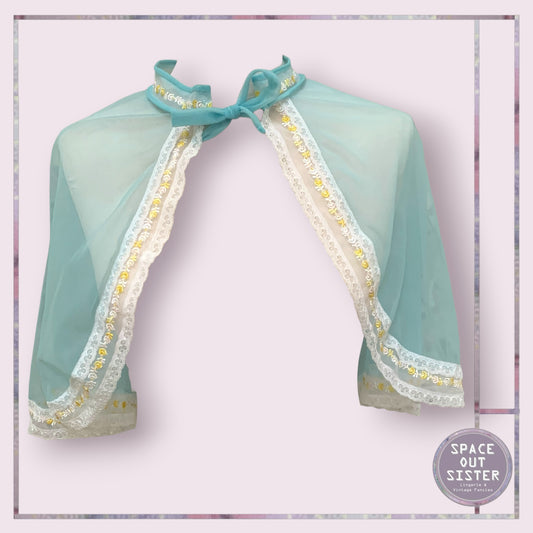 Vintage Light Blue Capelet