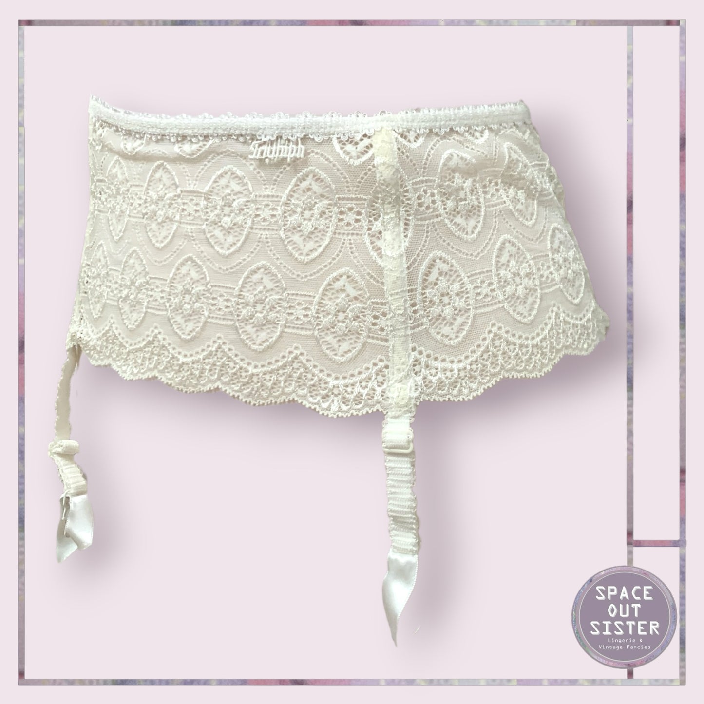 Triumph White Garter Belt