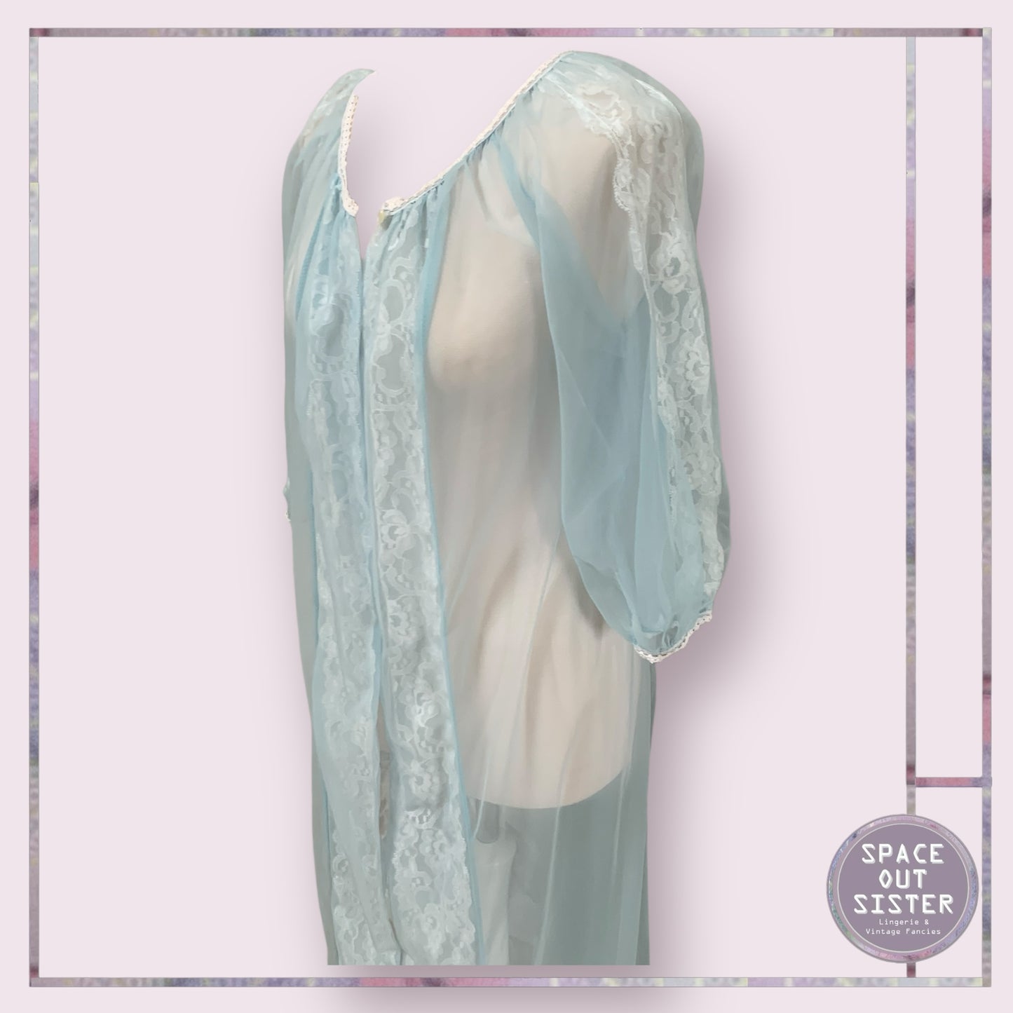 Vintage Powder Blue Negligee