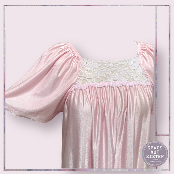 Vintage Satin Pink Nightdress