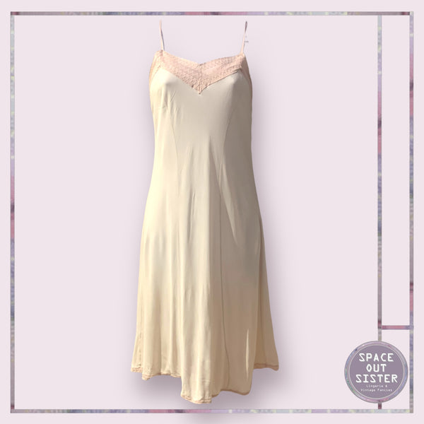 Vintage Crochet Lace Slip