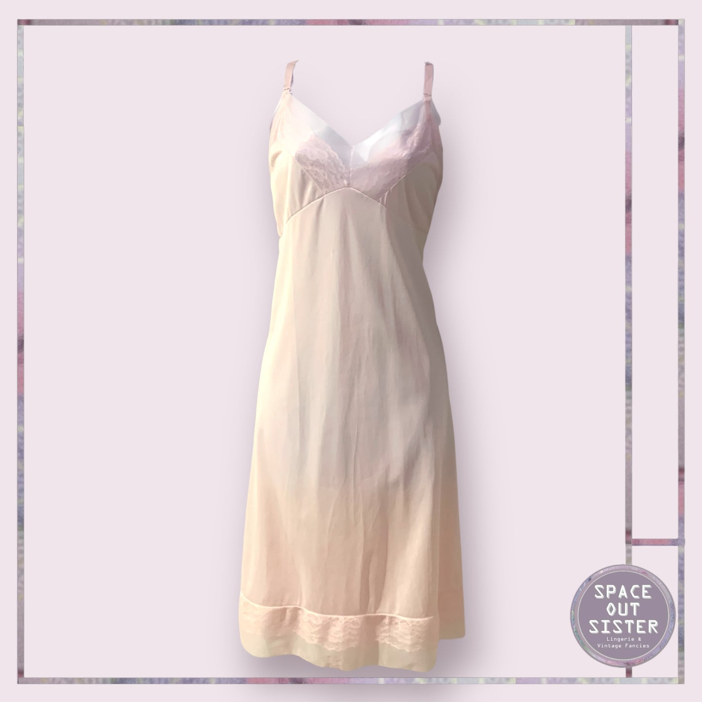 Vintage Candyfloss Pink Slip