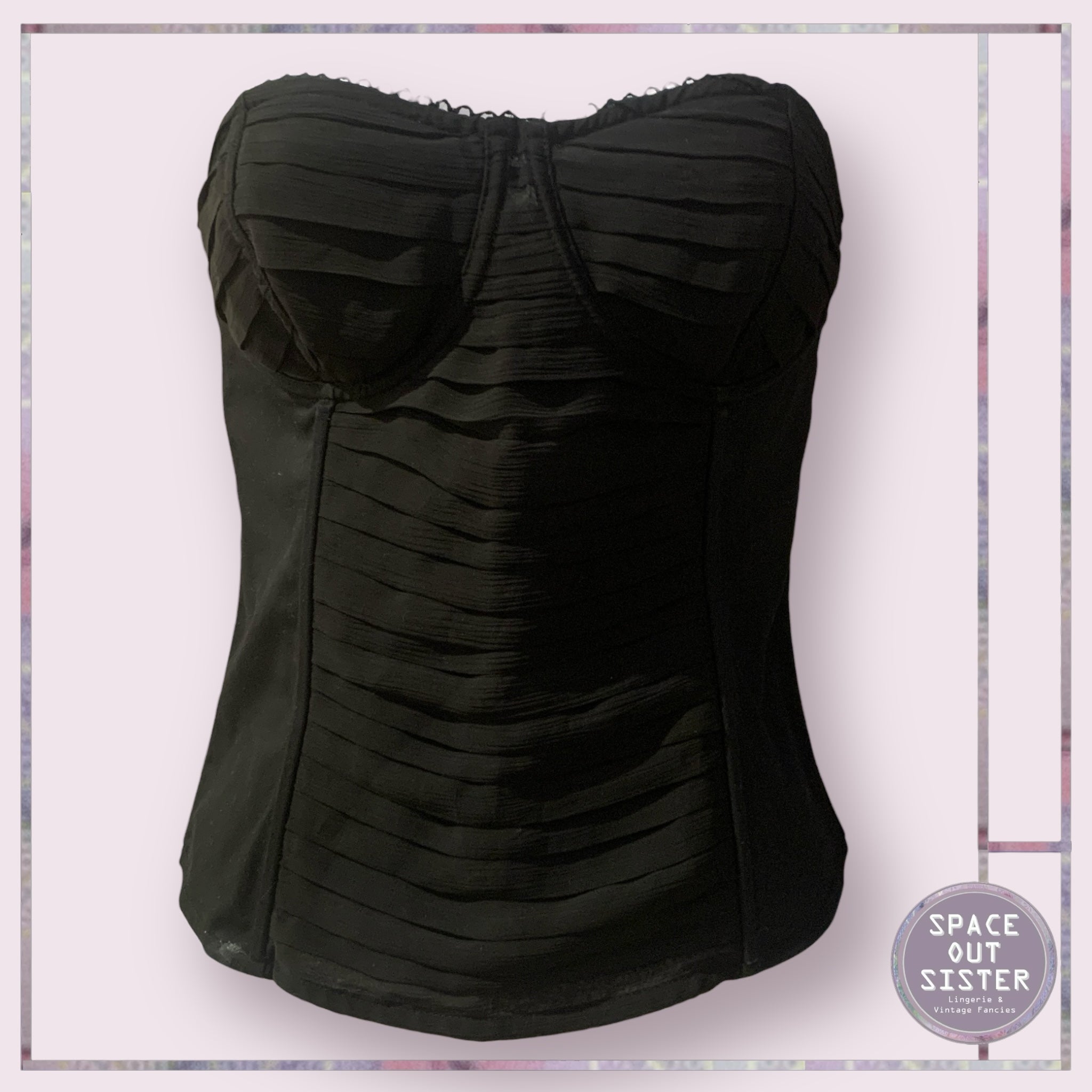 Vintage Pleated Bustier