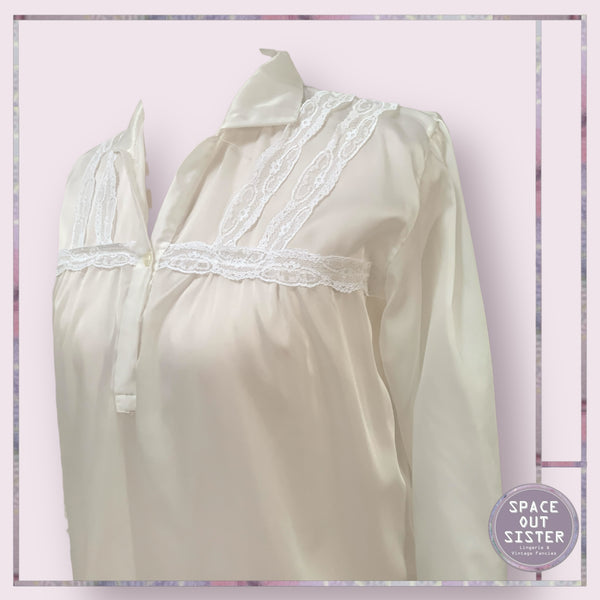 Vintage Satin Confezoni Marisa Nightshirt