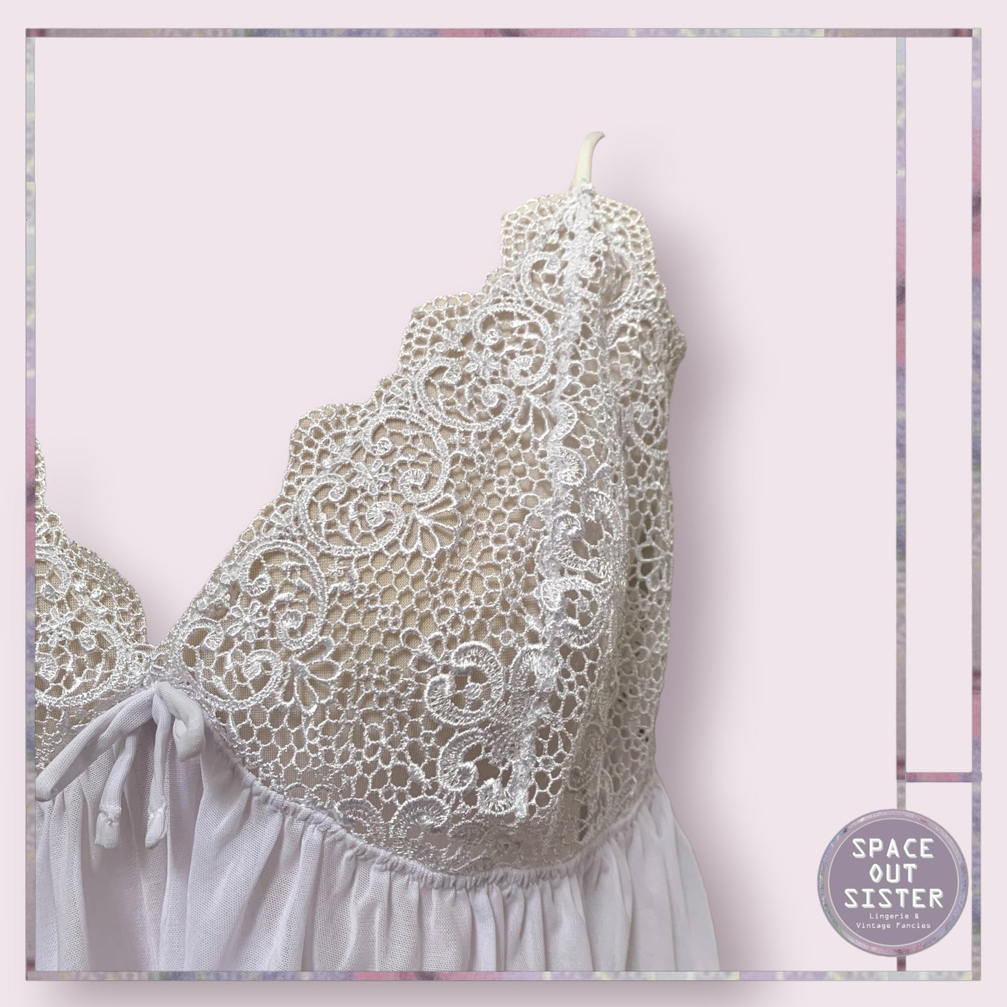 Guipure Lace White Nightdress