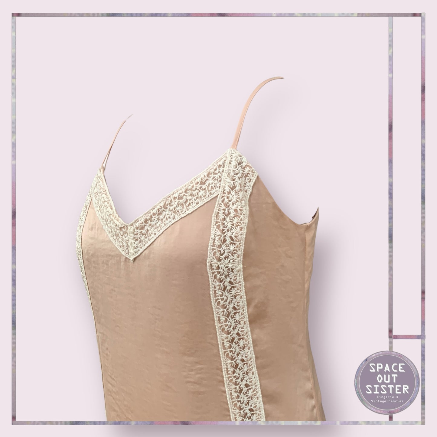 Pre-Loved Satin and Lace Dress