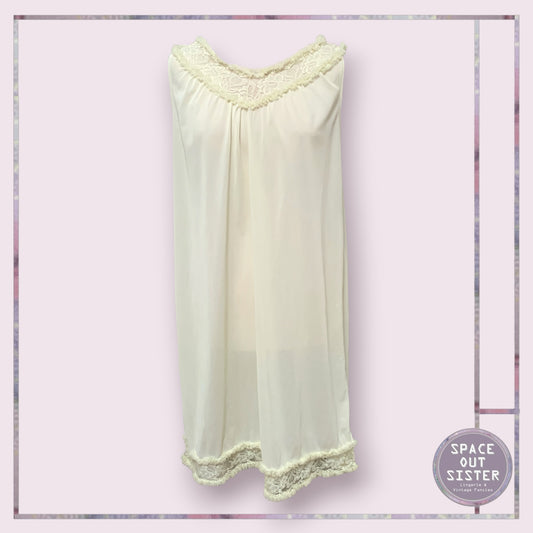 Vintage Italian Lemon Ruffle Nightdress