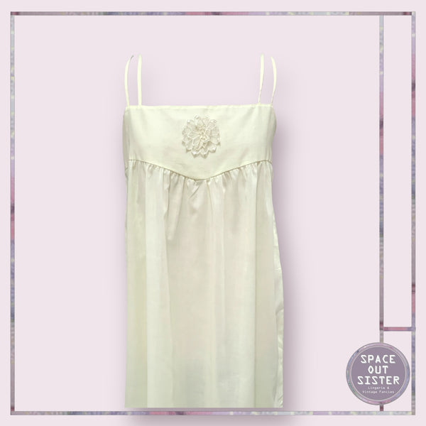 Vintage Full Length Flower Motif Nightdress