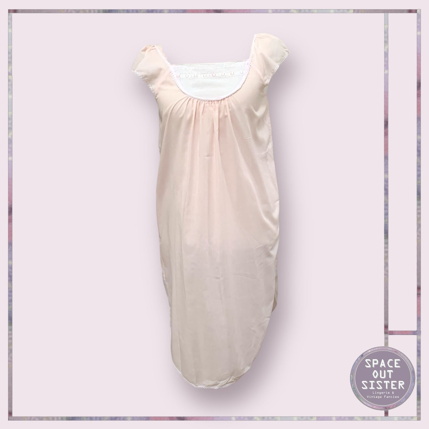 Vintage Pink Ribbon Cloud Nightdress