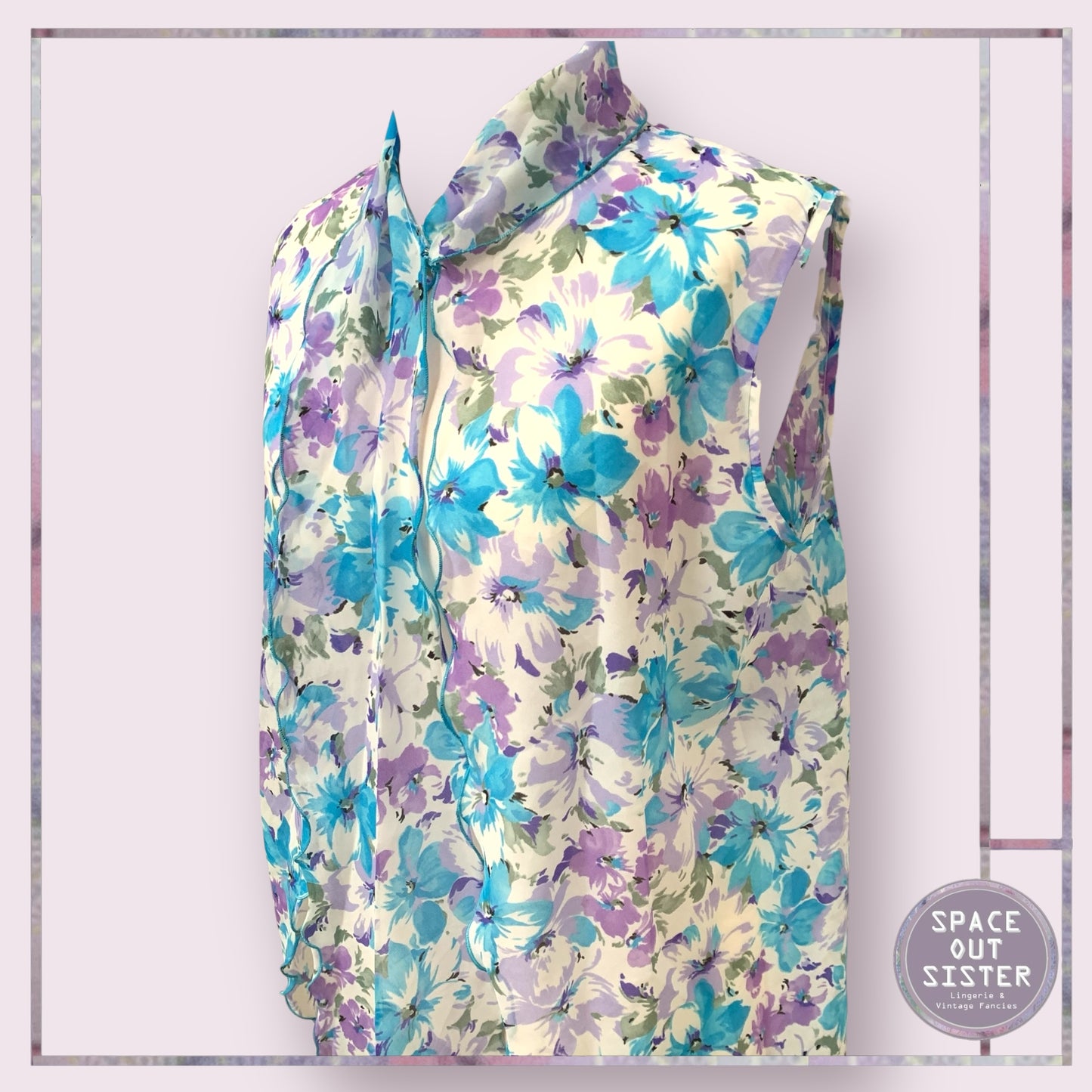Vintage Blue & Purple Robe