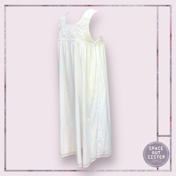 Vintage Crochet Cotton Nightdress