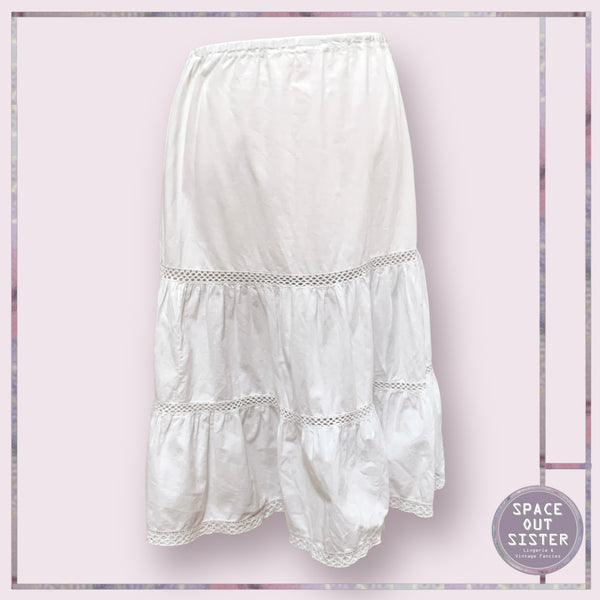 Vintage Two Tier Cotton Petticoat