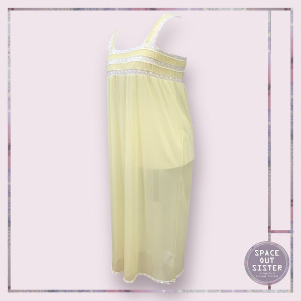 Vintage Lemon & White Nightdress