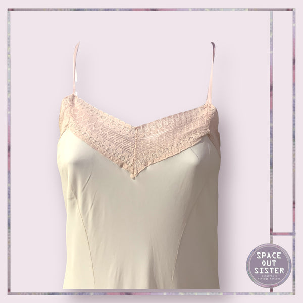 Vintage Crochet Lace Slip