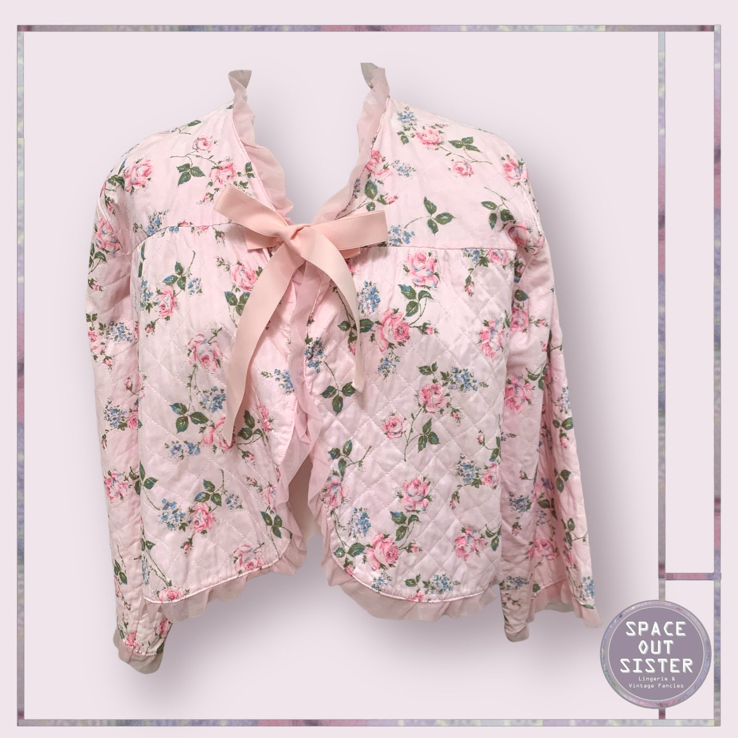 Vintage Floral Bed Jacket