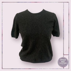 Pre-Loved Tweeds Short Sleeve Cashmere Top