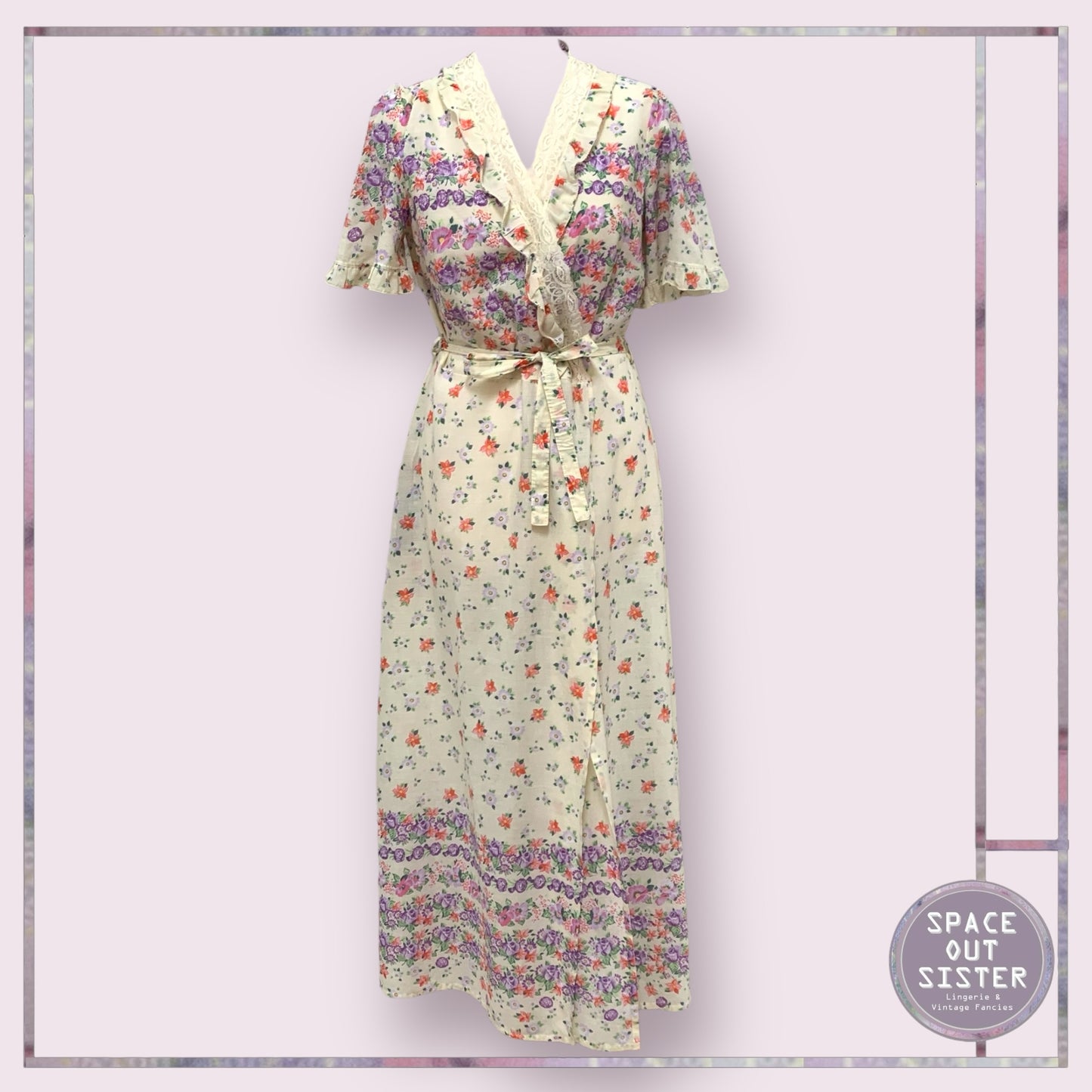 Vintage Floral Robe