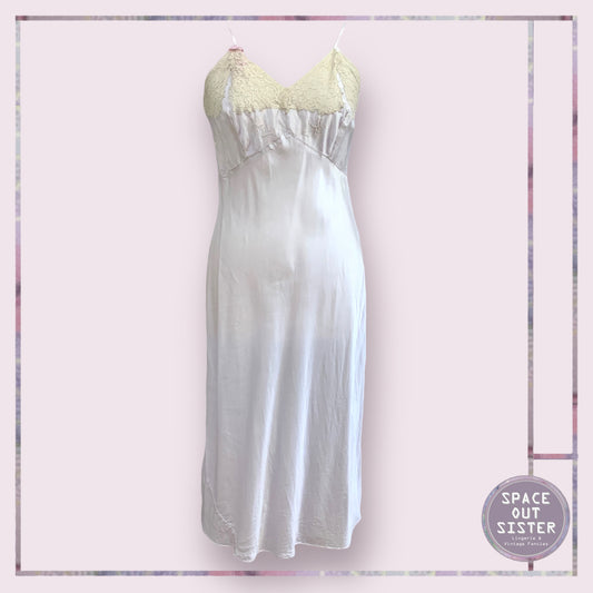 Vintage Lilac Rayon Slip