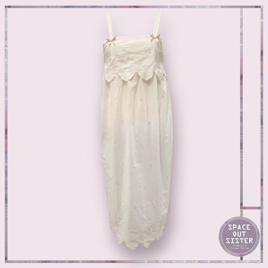 Vintage Cotton Pink Floral Nightdress