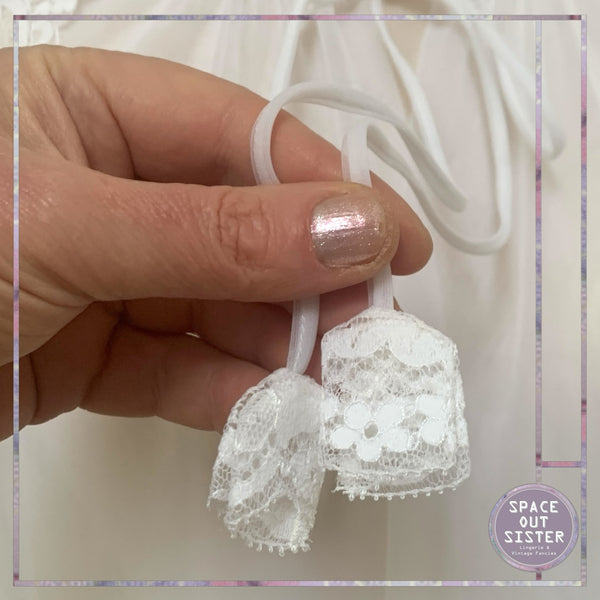 Vintage White Chiffon Negligee