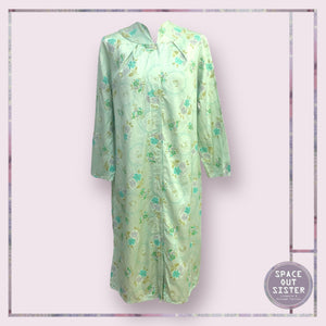 Vintage Green Dot Circle Nightdress