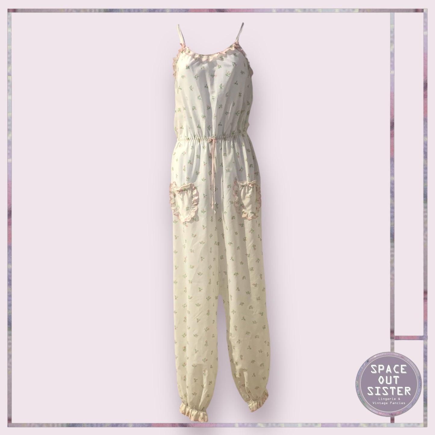 Vintage Floral Jumpsuit