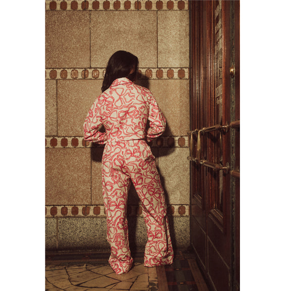 New Flannel Dancing Bows PJ Set by Kilo Brava