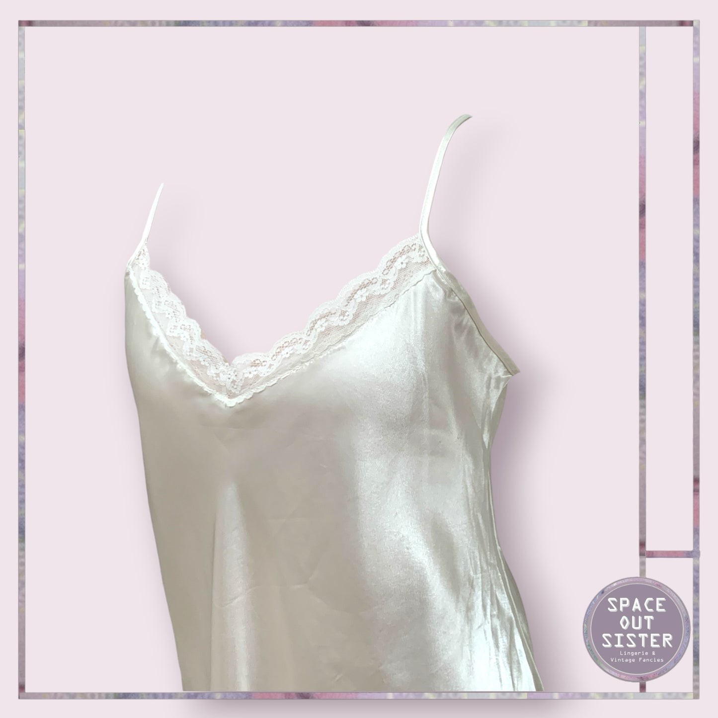 Vintage Ivory Slip Dress