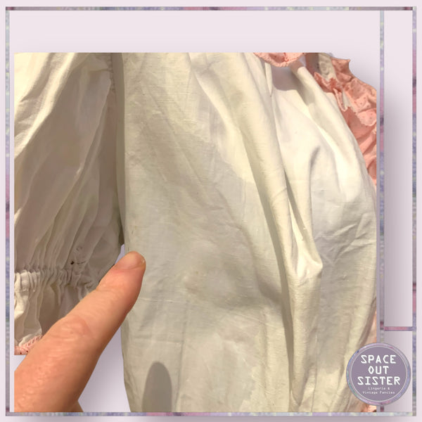 Vintage Cotton Ruffle Nightdress