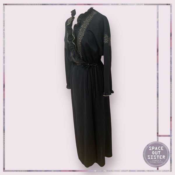 Vintage Gold Smocked Robe