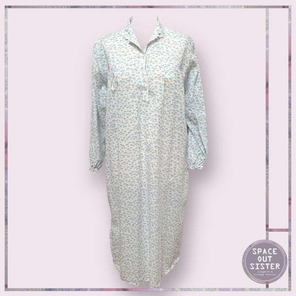 Vintage Blue & Neon Flower Nightdress
