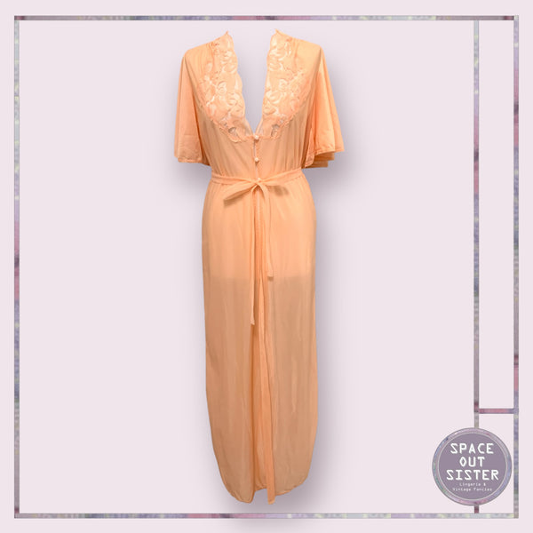 Vintage Tangerine Peach Robe