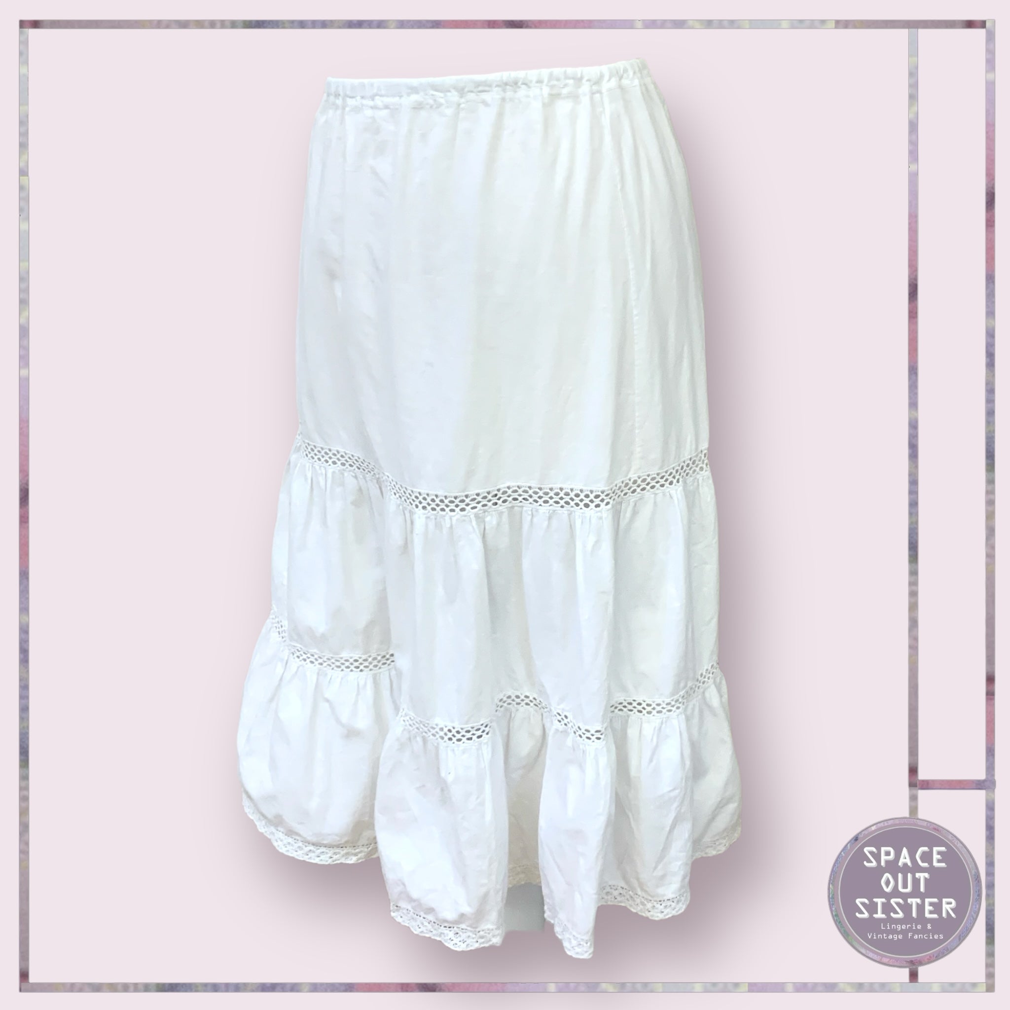 Vintage Two Tier Cotton Petticoat