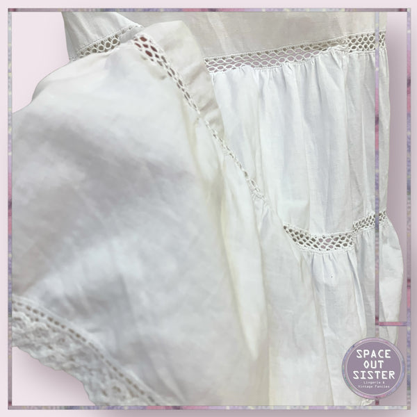 Vintage Two Tier Cotton Petticoat