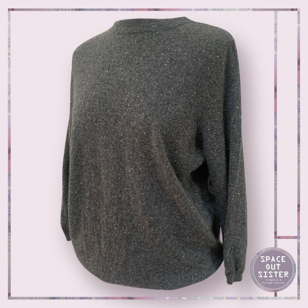 Pre-Loved Grey Fleck Cashmere Jumper