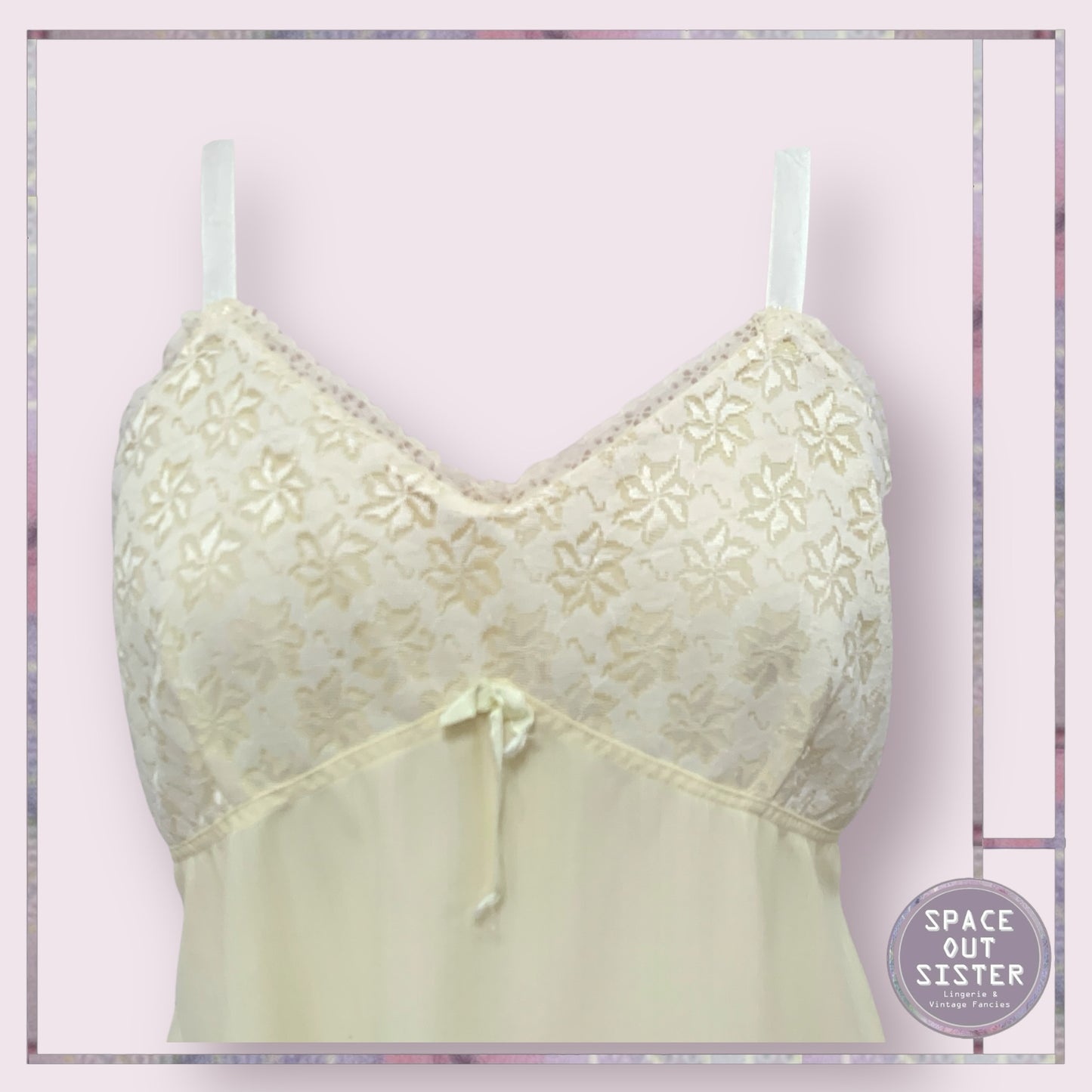 Circa 1960s Vintage Lemon Mini Nightdress
