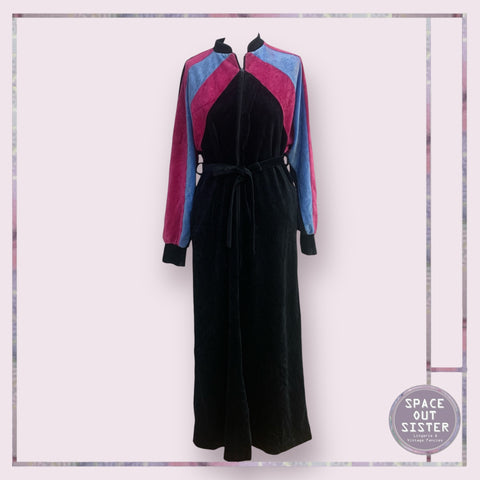 Vintage Velour Stripes Robe