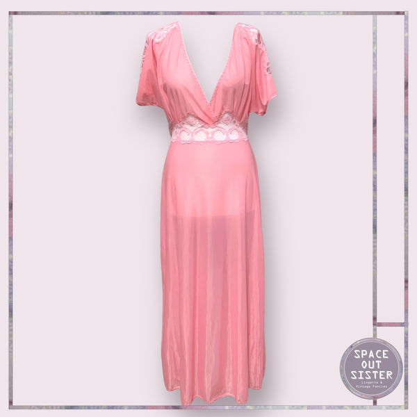 Circa 1970s Vintage Tie Back Nightdress