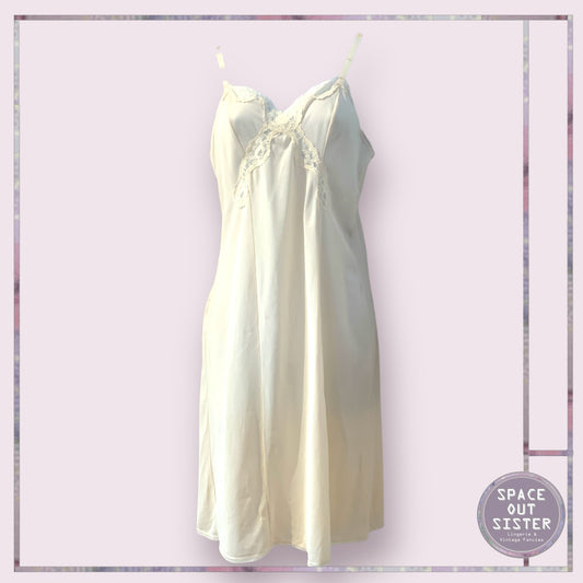 Vintage Debenhams Buttercream Slip