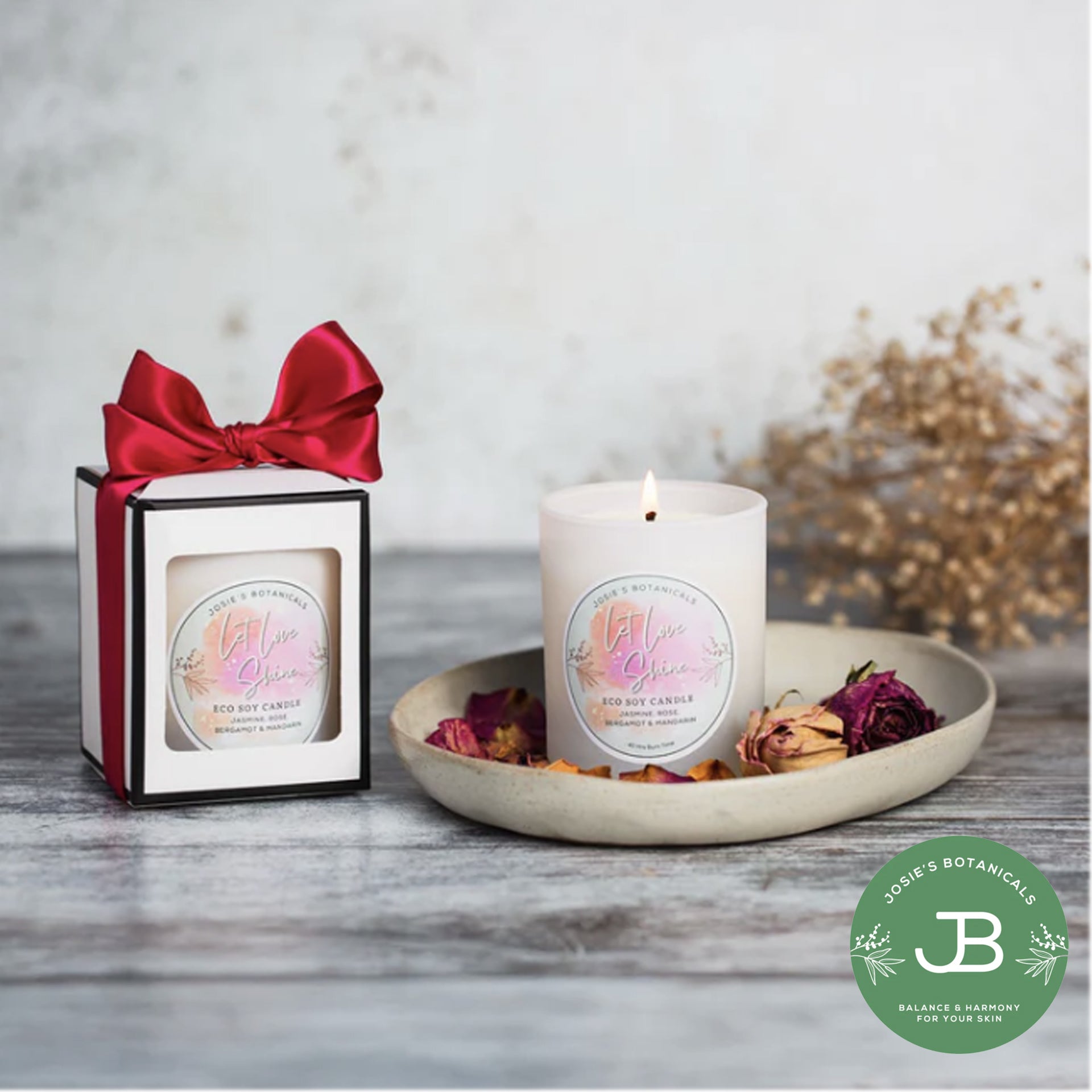 Let Love Shine Candle by Josie's Botanicals