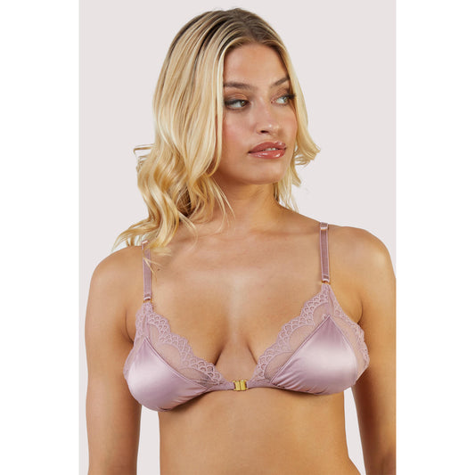 New Sammi Jefcoate X Playful Promises Wish Mink Lace Triangle Bralette