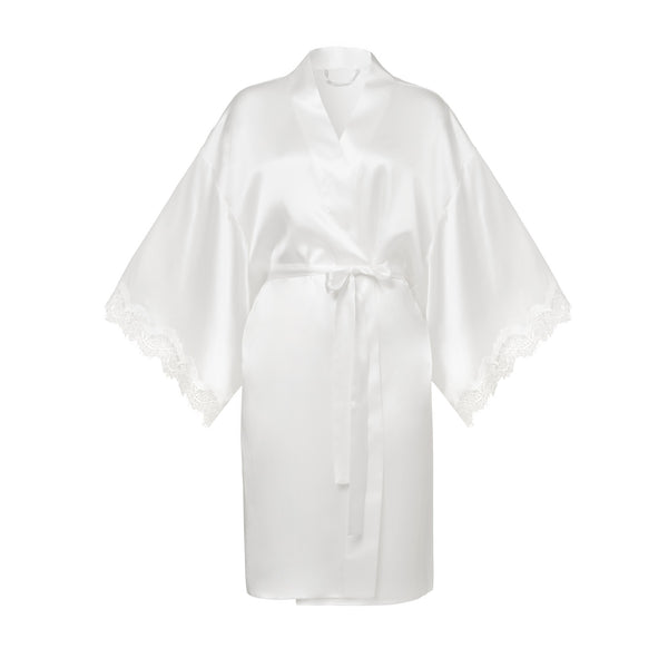 New Scarlett Ivory Silk Kimono by Sainted Sisters