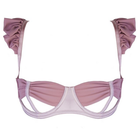 New Lana Heather Satin Bow Bra From 30DD